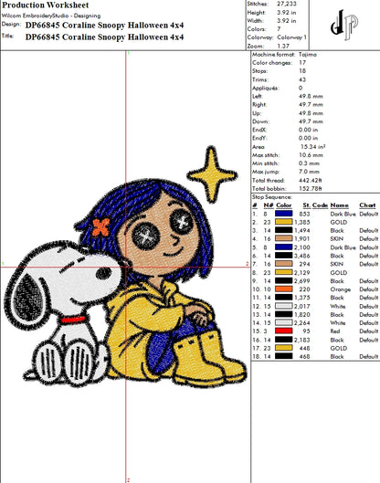 Coraline Snoopy Halloween