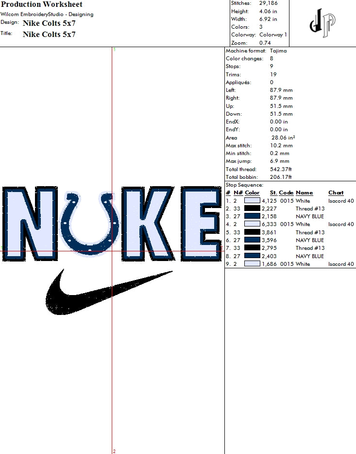Nike x Indianapolis Colts (Applique Included)
