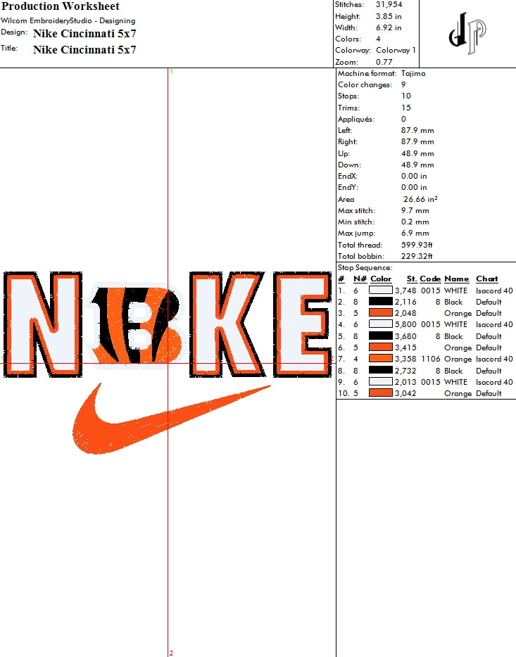 Nike x Cincinnati Bengals (Applique Included)