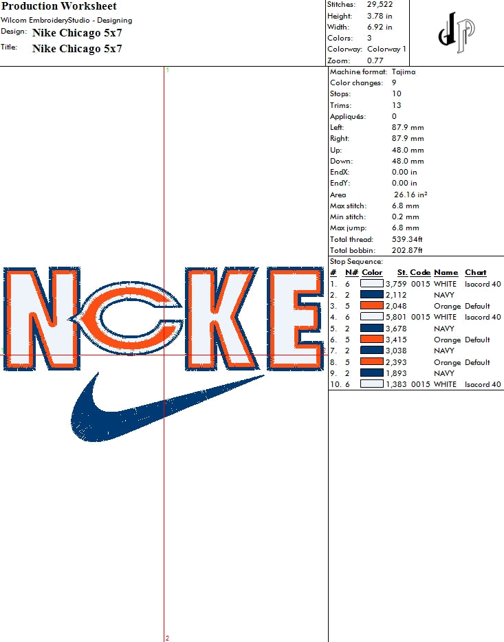 Nike x Chicago Bears (Applique Included)