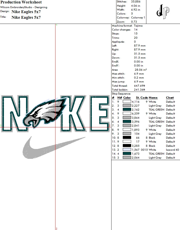 Nike x Philadelphia Eagles (Applique Included)