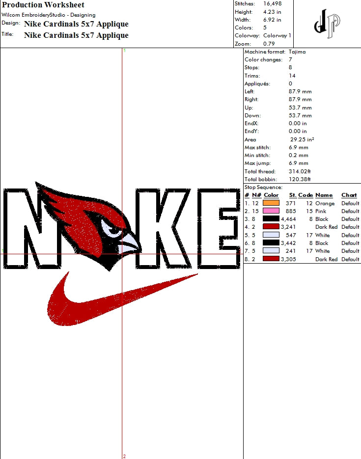 Nike x Arizona Cardinals (Applique Included)