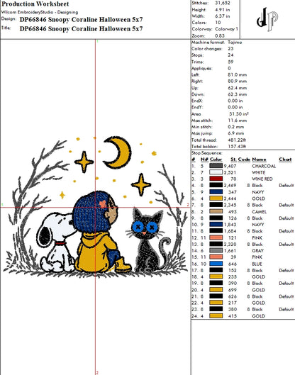Snoopy Coraline Halloween