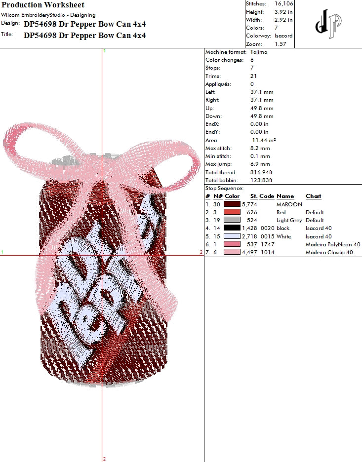 Dr Pepper Bow Can