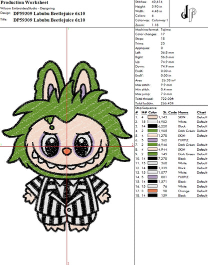 Labubu Beetlejuice