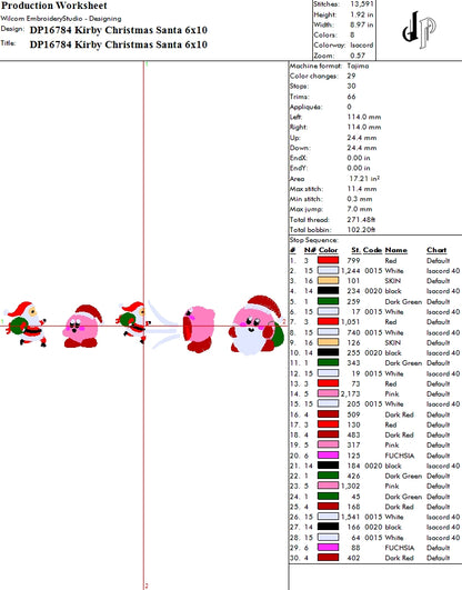 Kirby Christmas Santa