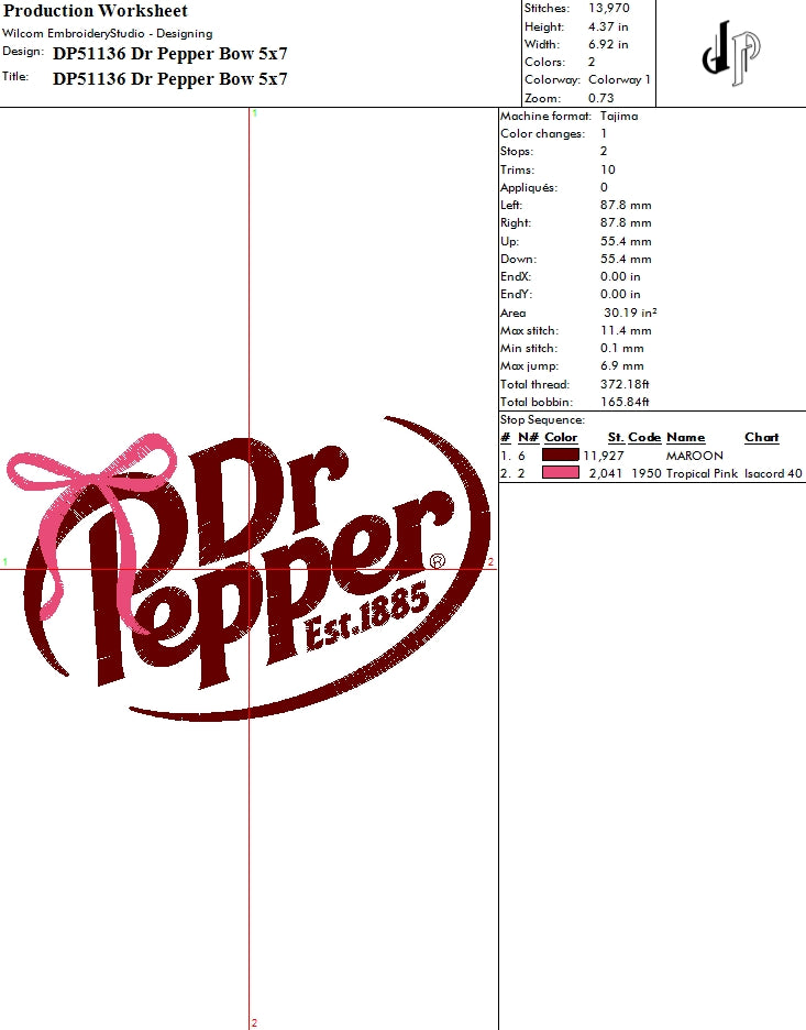 Dr Pepper Bow