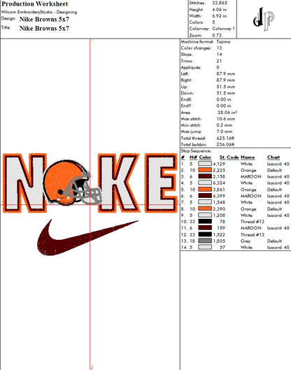 Nike x Cleveland Browns (Applique Included)
