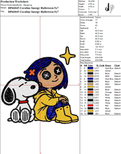 Coraline Snoopy Halloween