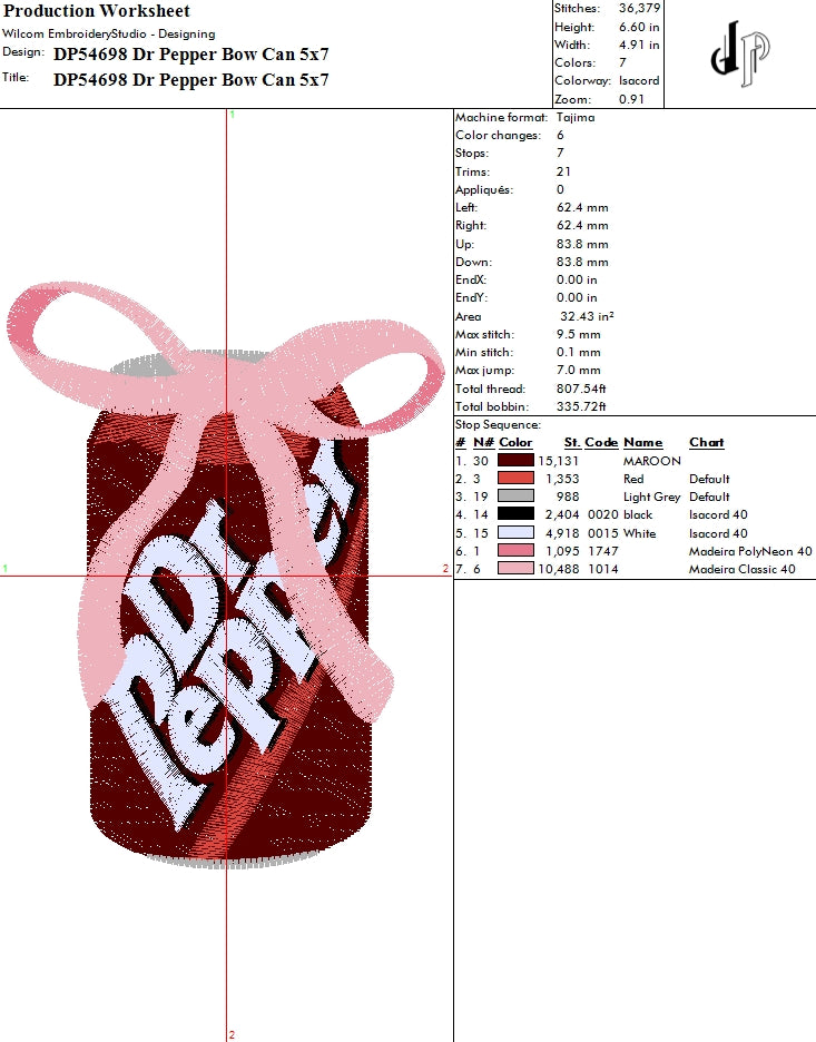 Dr Pepper Bow Can