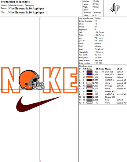 Nike x Cleveland Browns (Applique Included)
