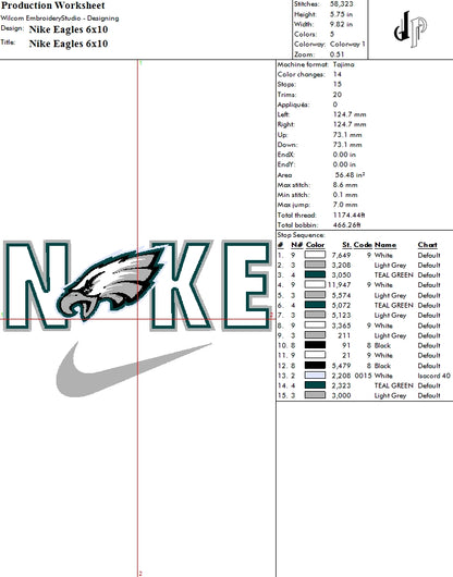 Nike x Philadelphia Eagles (Applique Included)