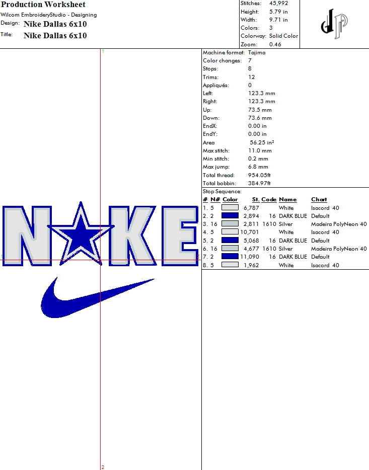 Nike x Dallas Cowboys (Applique Included)