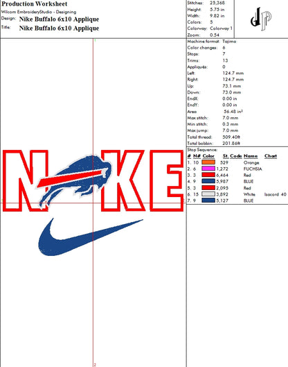 Nike x Buffalo Bills (Applique Included)