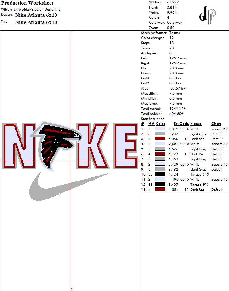 Nike x Atlanta Falcons (Applique Included)