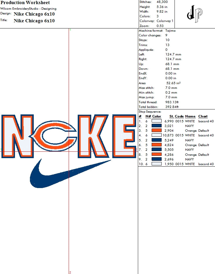 Nike x Chicago Bears (Applique Included)