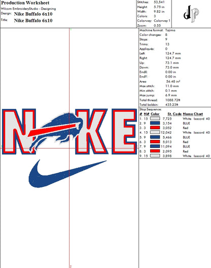 Nike x Buffalo Bills (Applique Included)