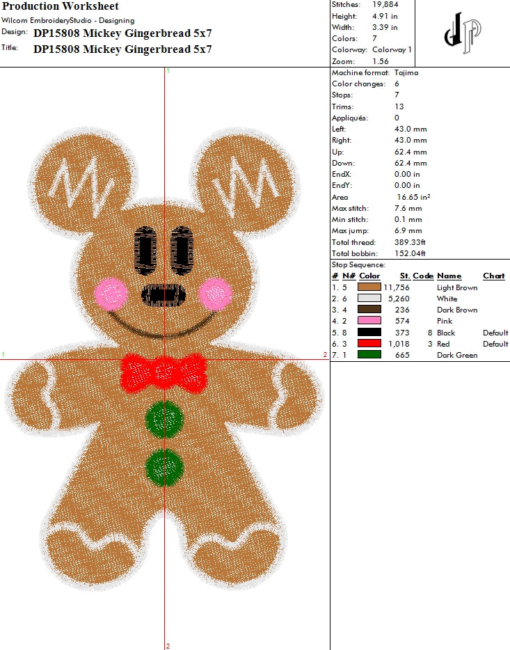 Mickey Gingerbread