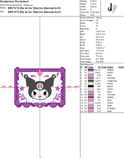 Dia de los Muertos Kuromi