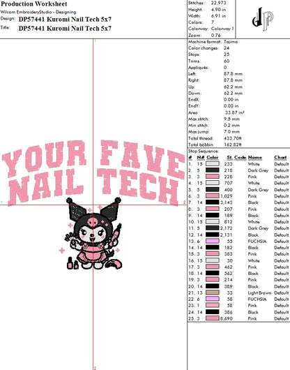 Kuromi Nail Tech