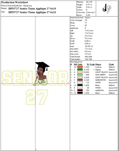 Senior Tiana Applique 27