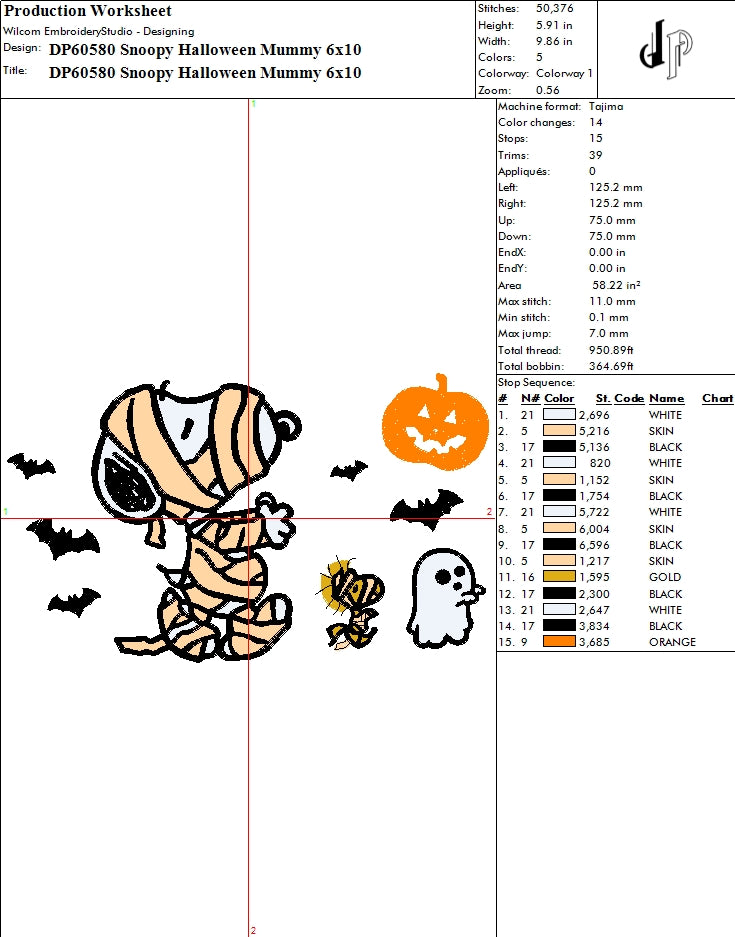 Snoopy Halloween Mummy