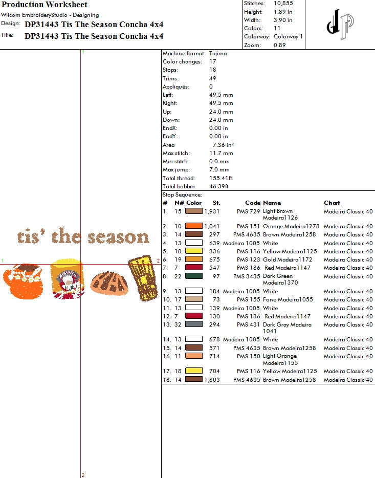 Tis The Season Concha