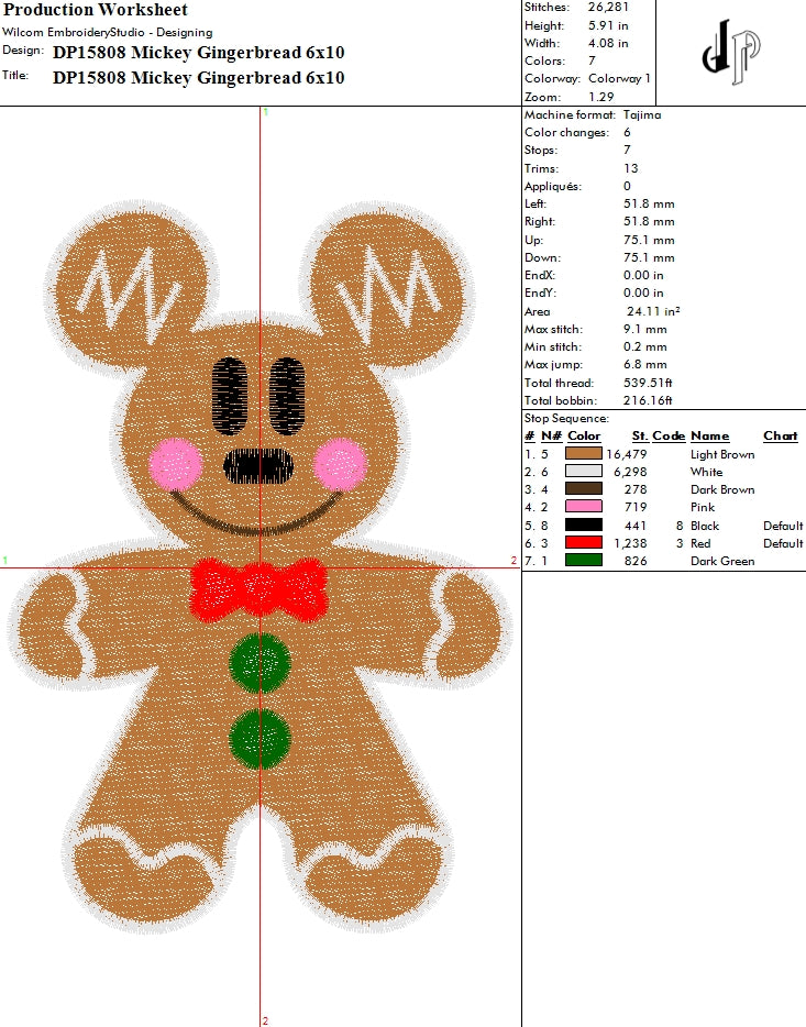 Mickey Gingerbread