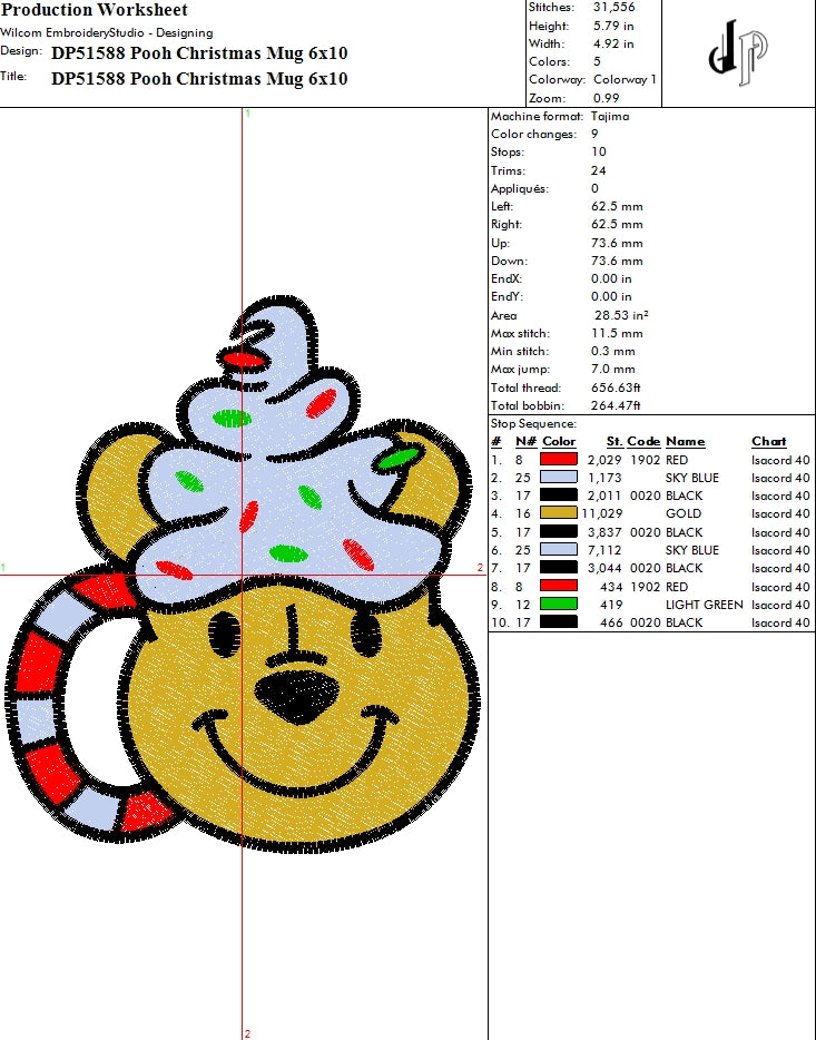 Pooh Christmas Mug