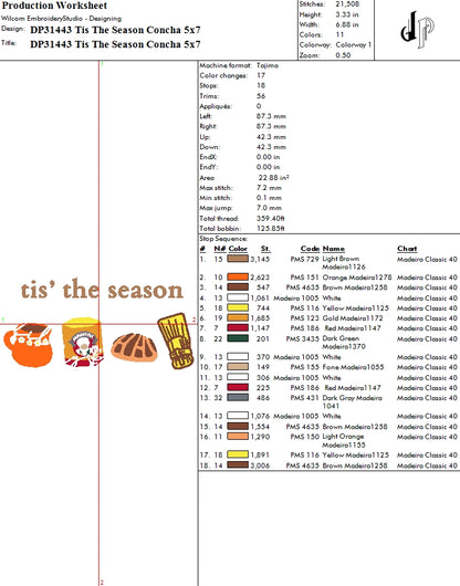 Tis The Season Concha