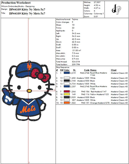 Hello Kitty NY Mets