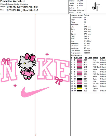 Kitty Bow Nike - Dynamic Punch