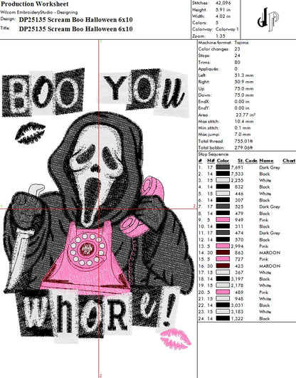 Scream Boo Halloween