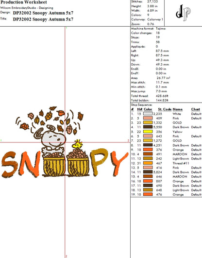 Snoopy Autumn - Dynamic Punch