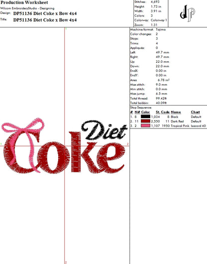 Diet Coke x Bow