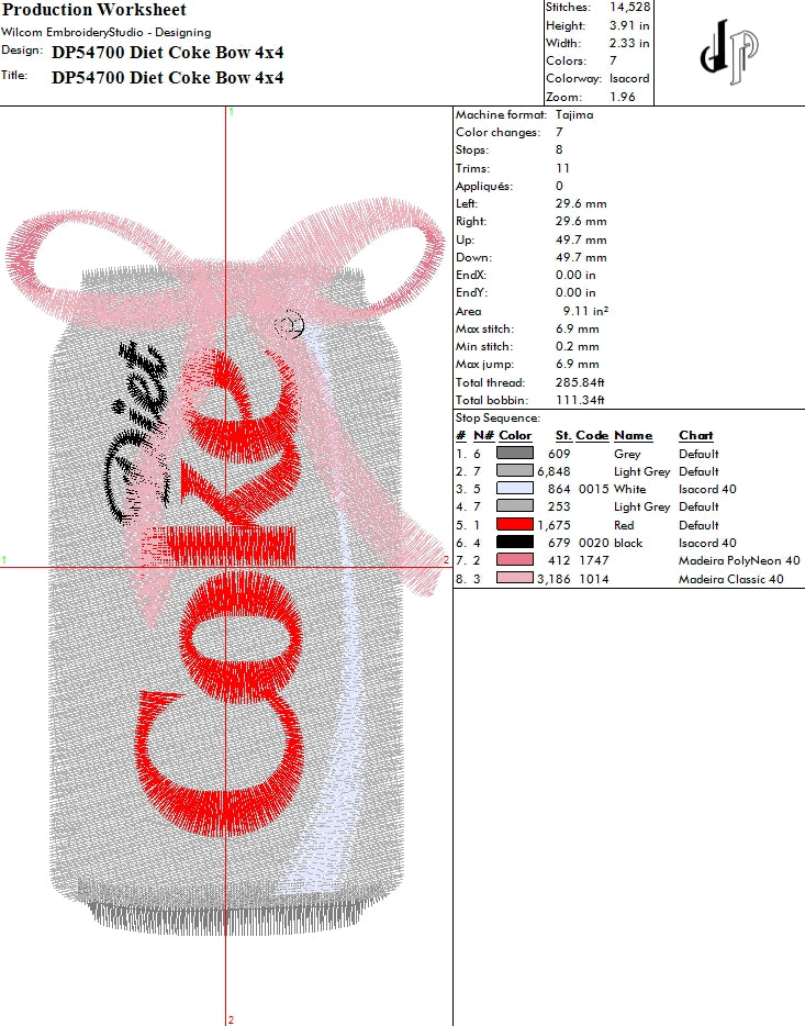 Diet Coke Bow