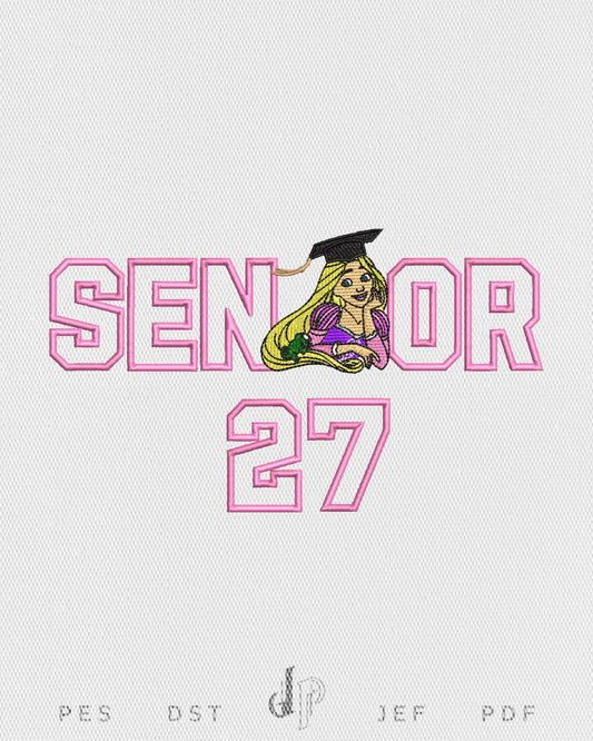 Senior Rapunzel Applique 27