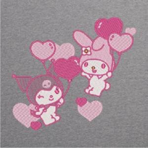 Kuromi Melody Hearts Valentine