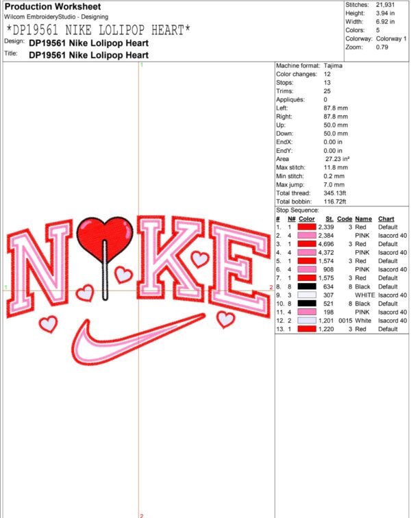 Nike Lolipop Heart Valentine