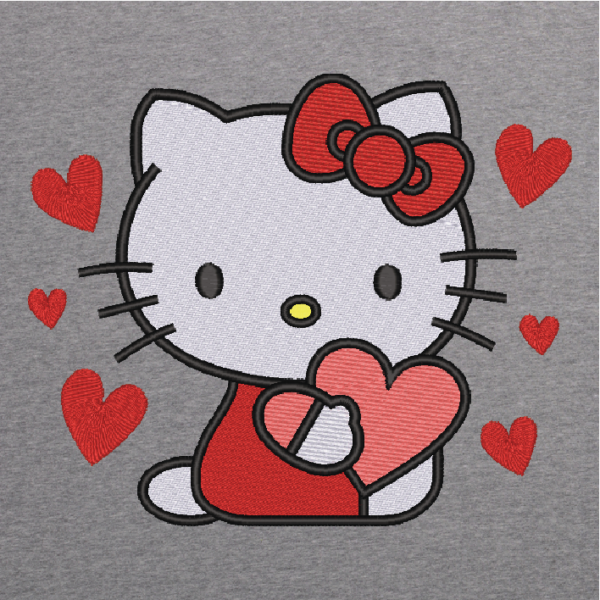 Hearts Kitty Valentine