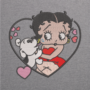 Betty Boop Pup Heart Valentine