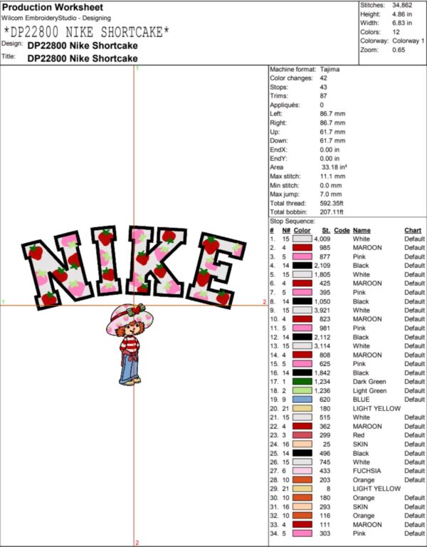 Nike Shortcake Strawberry Valentine