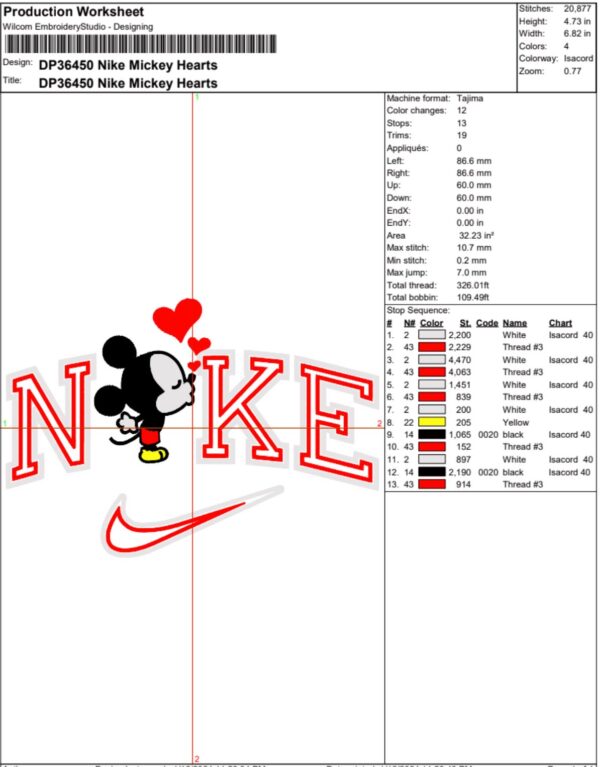Nike x Mickey Minnie Hearts