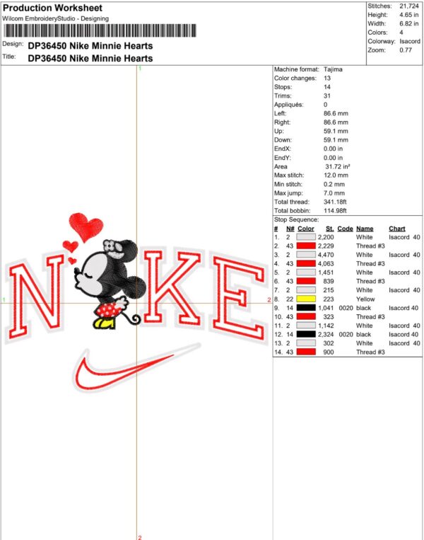 Nike x Mickey Minnie Hearts Valentine - Image 2