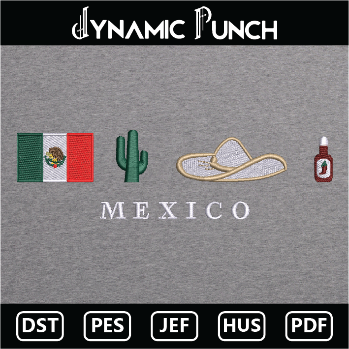 Mexico Embroidery Design