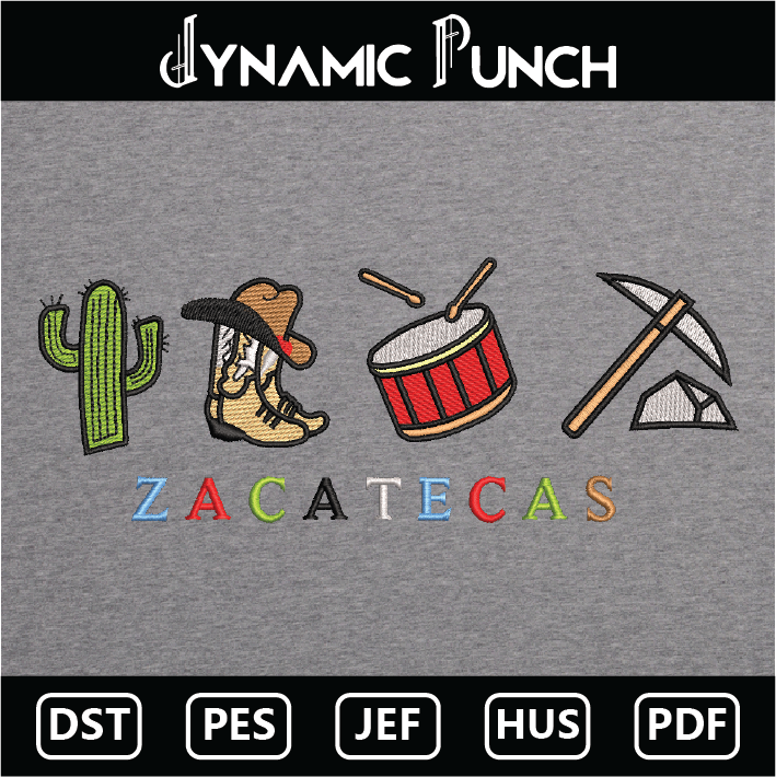 Zacatecas Embroidery Design.