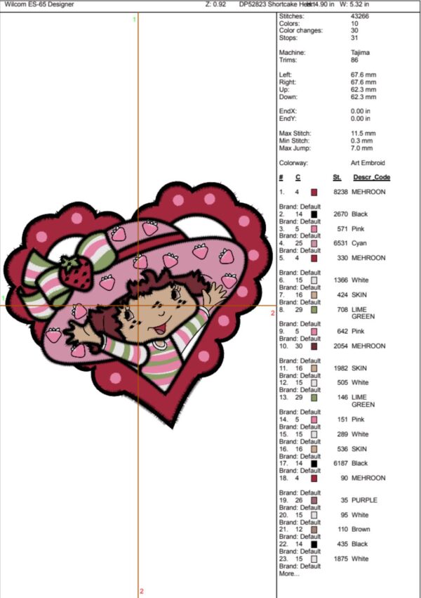 Shortcake Heart Valentine - Image 2