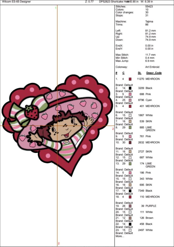 Shortcake Heart Valentine