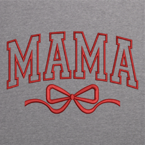 Mama Bow Applique Valentine