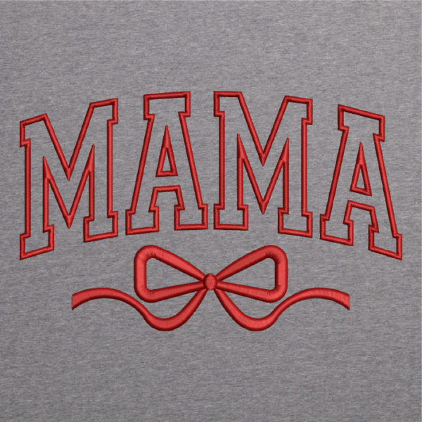 Mama Bow Applique Valentine